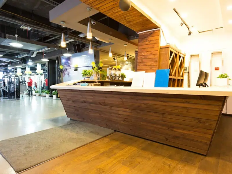 Mẫu quầy lễ tân ấn tượng