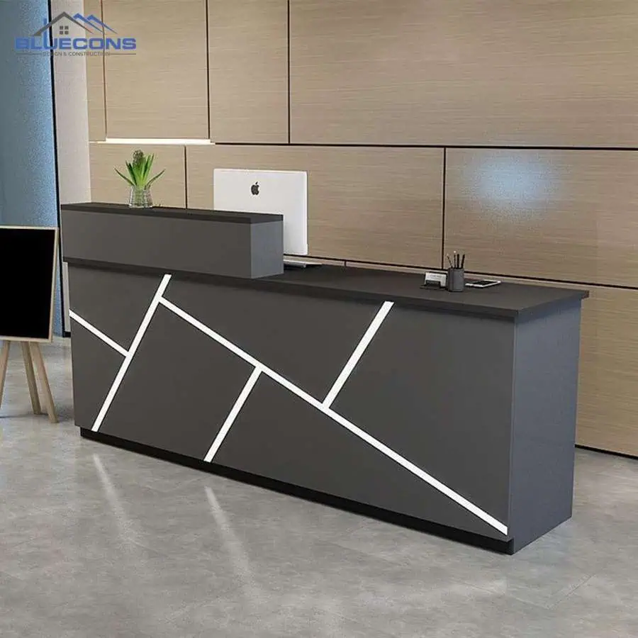 Quầy lễ tân trung tâm tiếng Anh hiện đại và tính ứng dụng cao 5 Quầy lễ tân trung tâm tiếng Anh kiểu dáng thẳng
