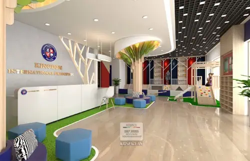 Thiết kế quầy lễ tân trường mầm non