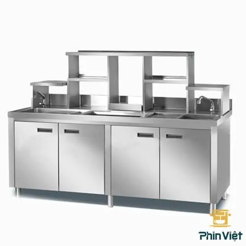 Quầy pha chế inox 1m6