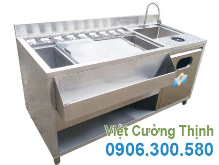 Quầy pha chế inox 1m6