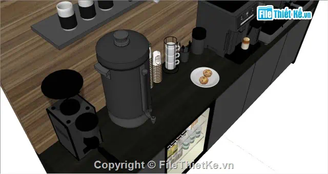 Mô hình quầy pha chế 5