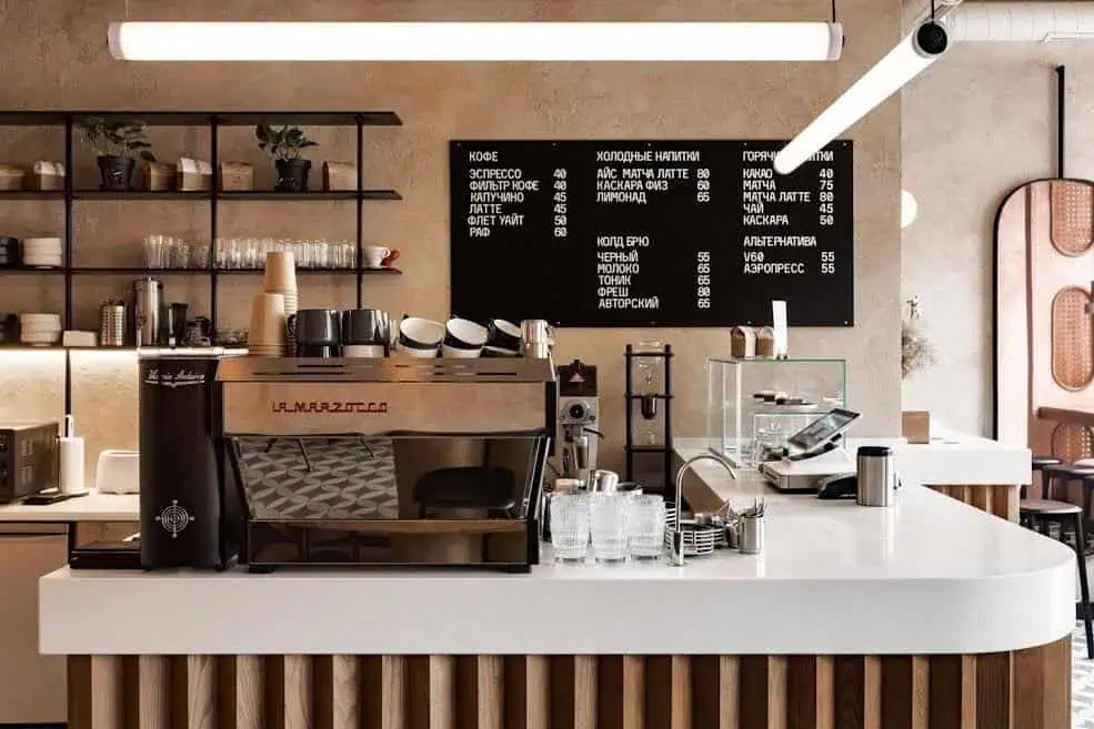 Chất liệu được nhiều chủ quán lựa chọn làm trang trí quầy bar quán cafe