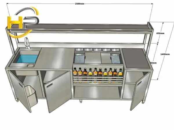 Quầy pha chế hiện đại