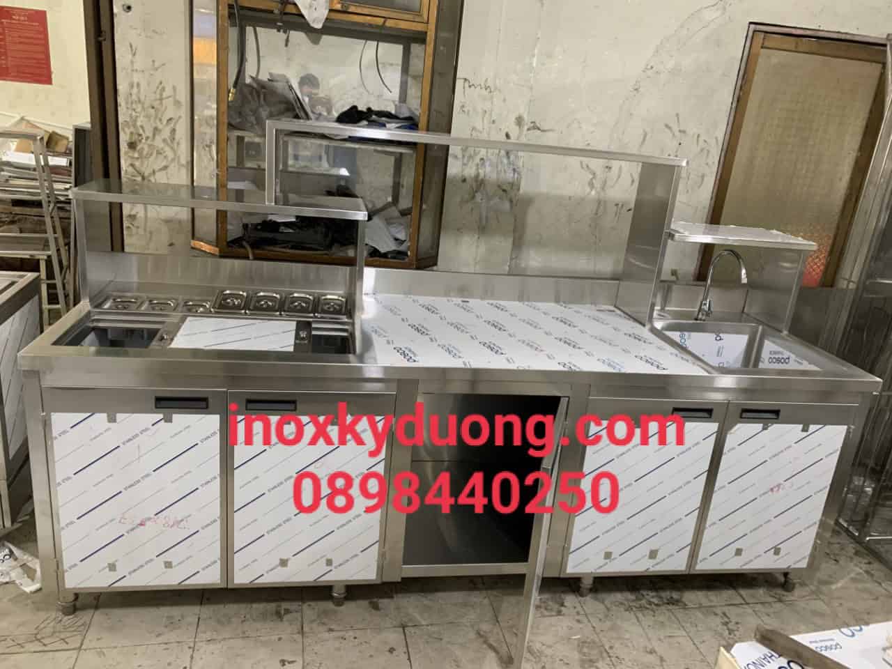Quầy pha chế inox