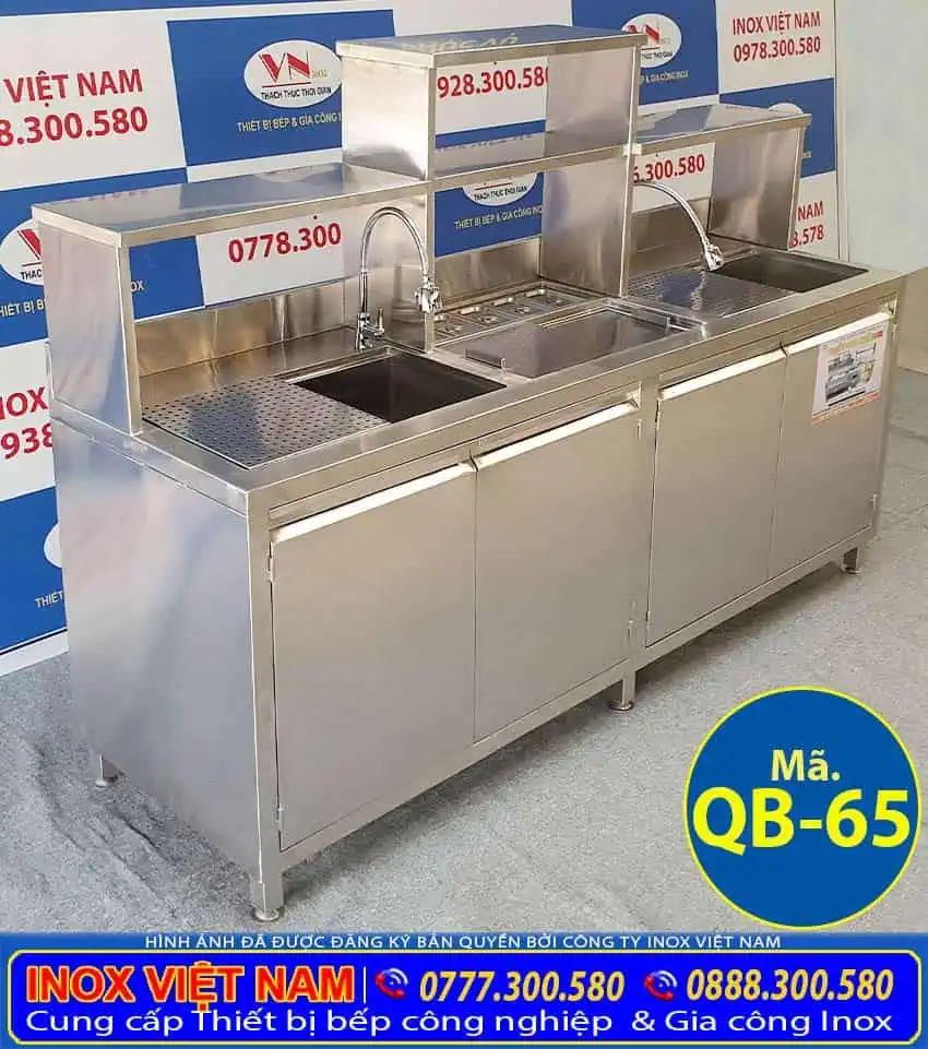 Quầy pha chế inox 1m2