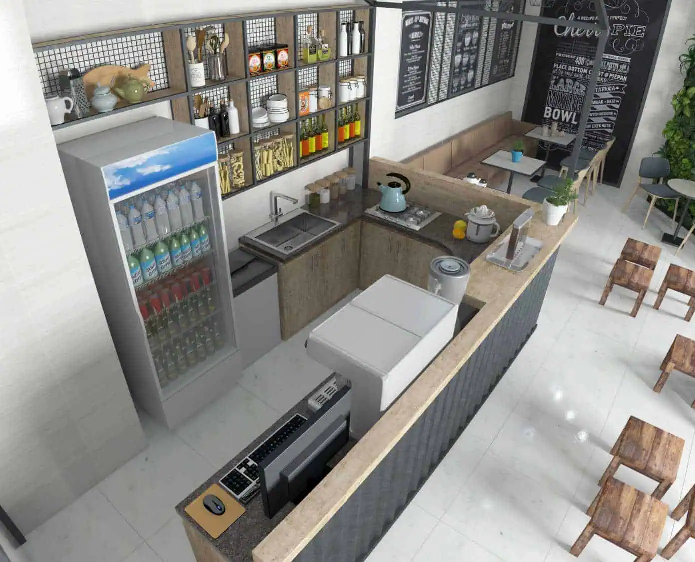 Thiết kế quầy pha chế đẹp