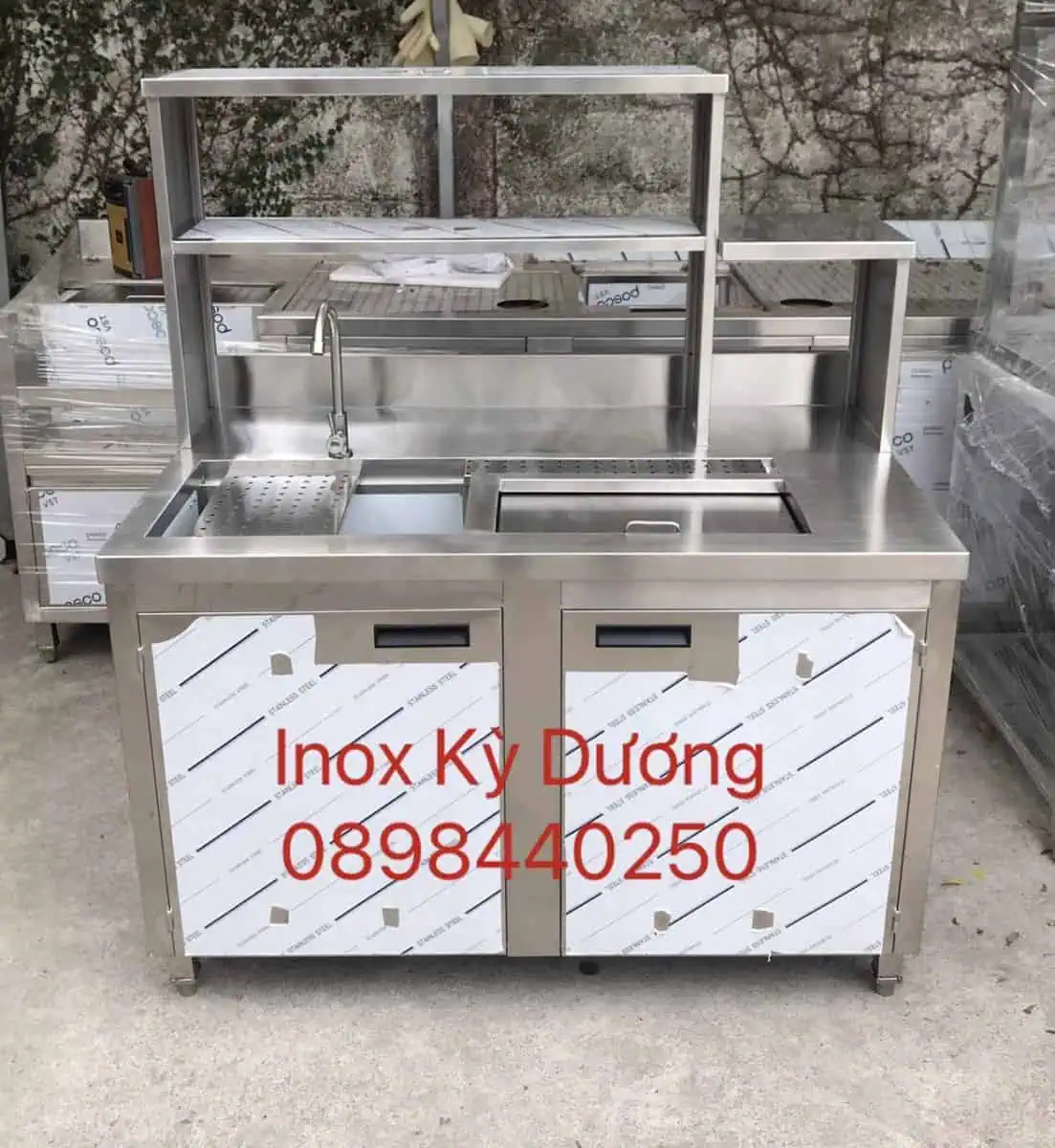 Quầy pha chế tích hợp bồn rửa