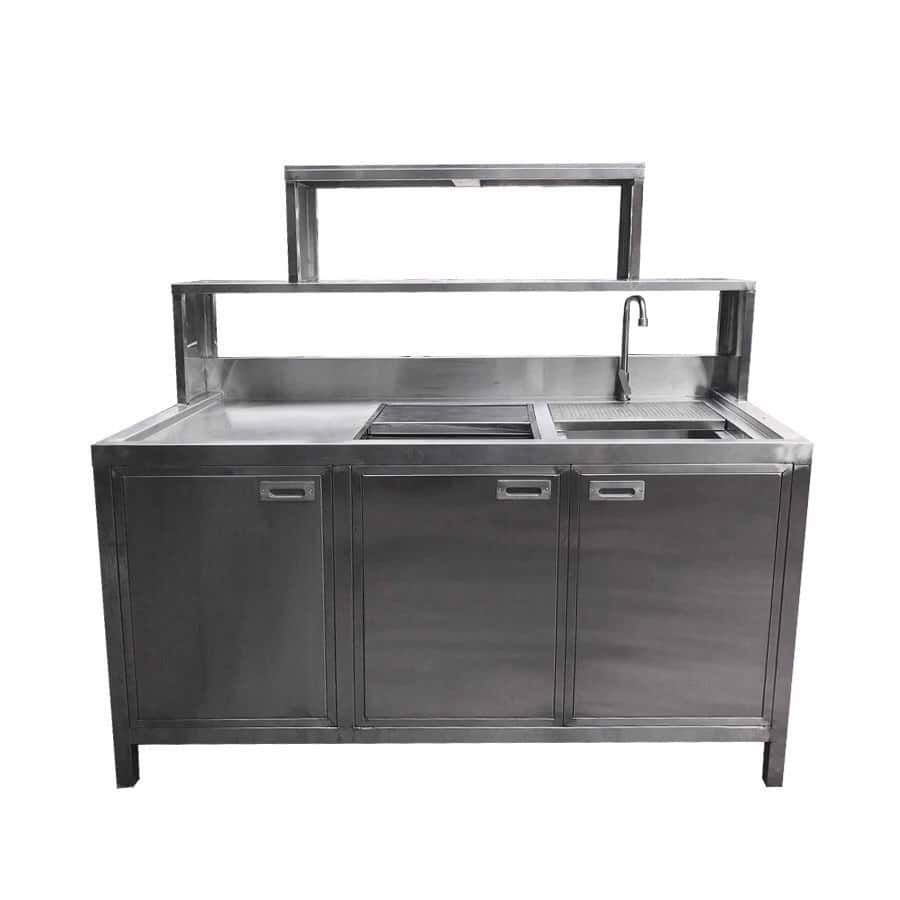 Quầy pha chế inox 1m8