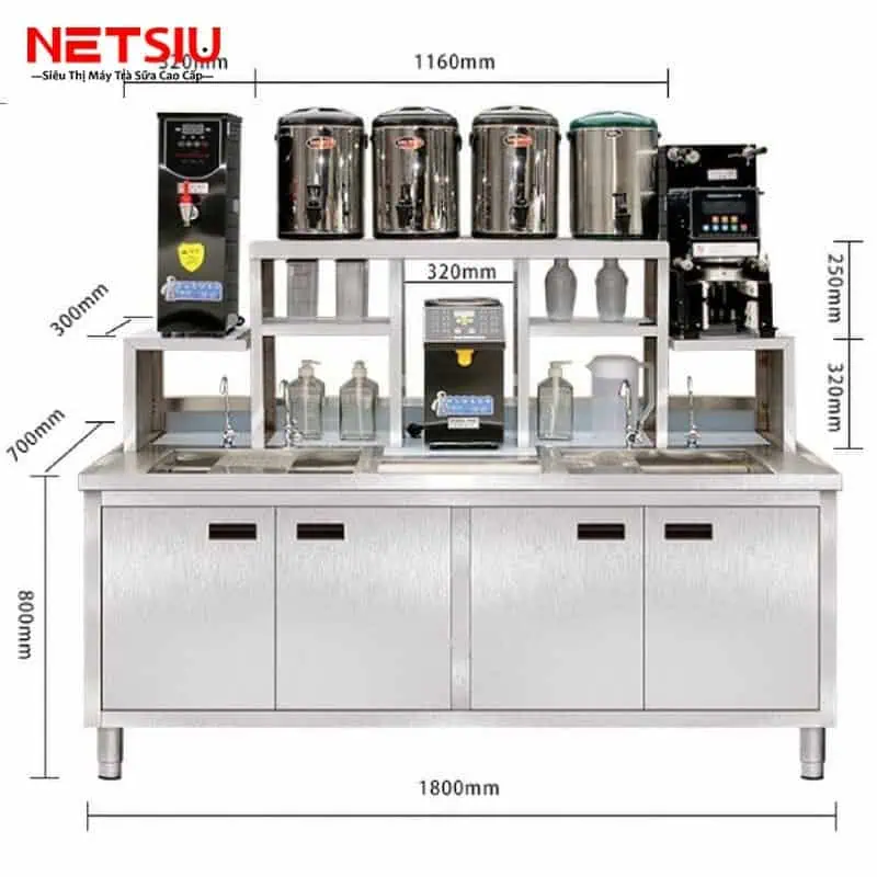 Quầy pha chế inox tại quán bar