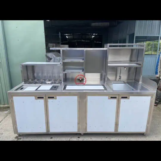 Quầy pha chế inox 2m2