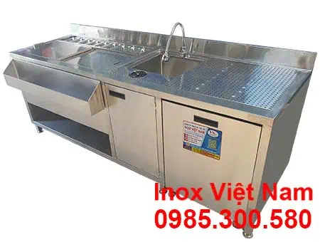 Quầy pha chế inox 2m2