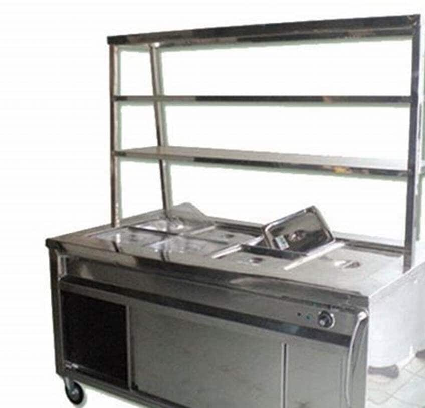 Quầy pha chế inox có ngăn kéo hiện đại và đẳng cấp