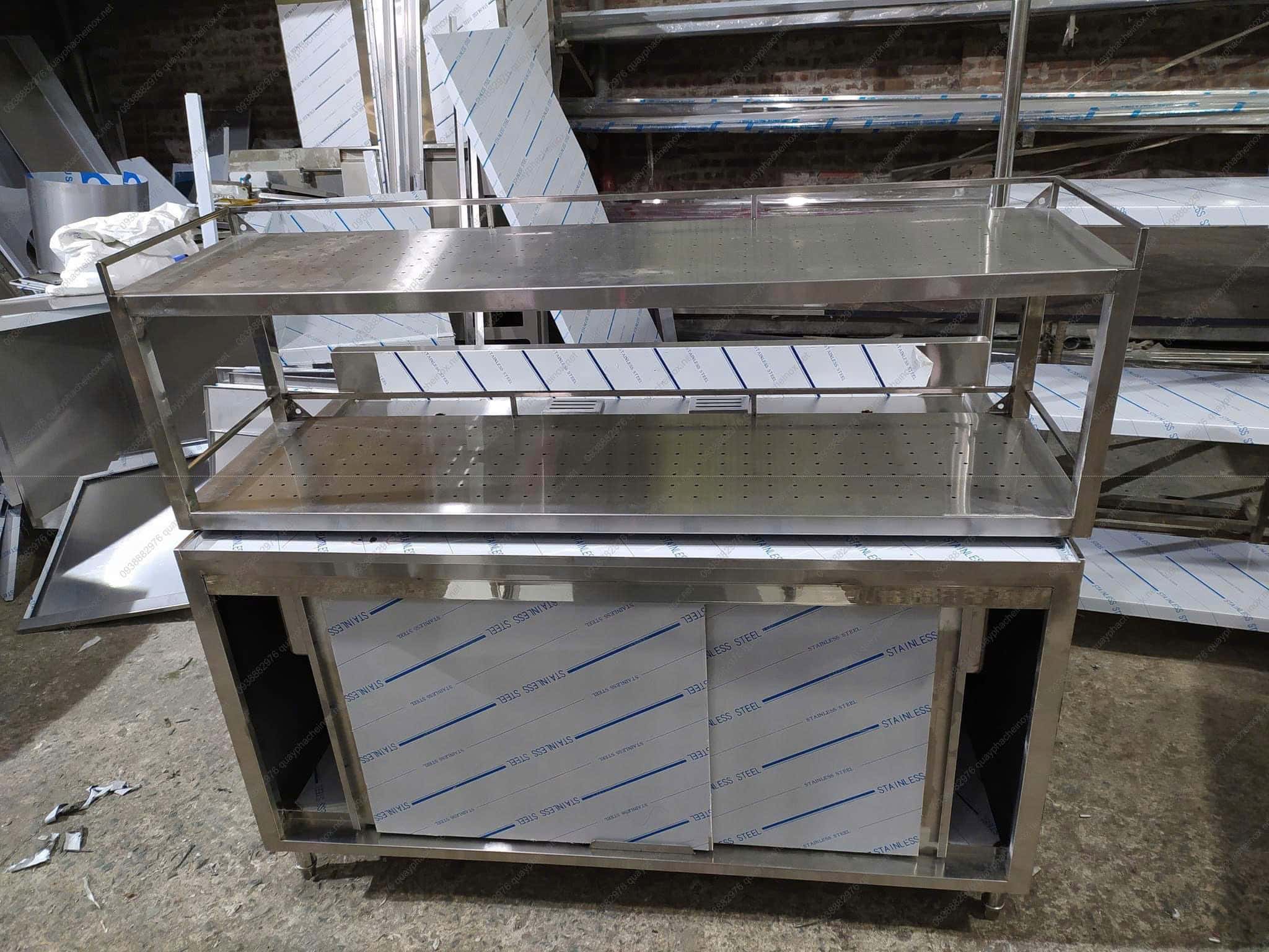 Quầy pha chế inox hiện đại đẹp, chất lượng cao