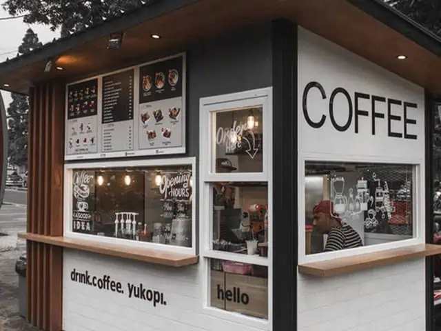 Quầy pha chế nhỏ gọn