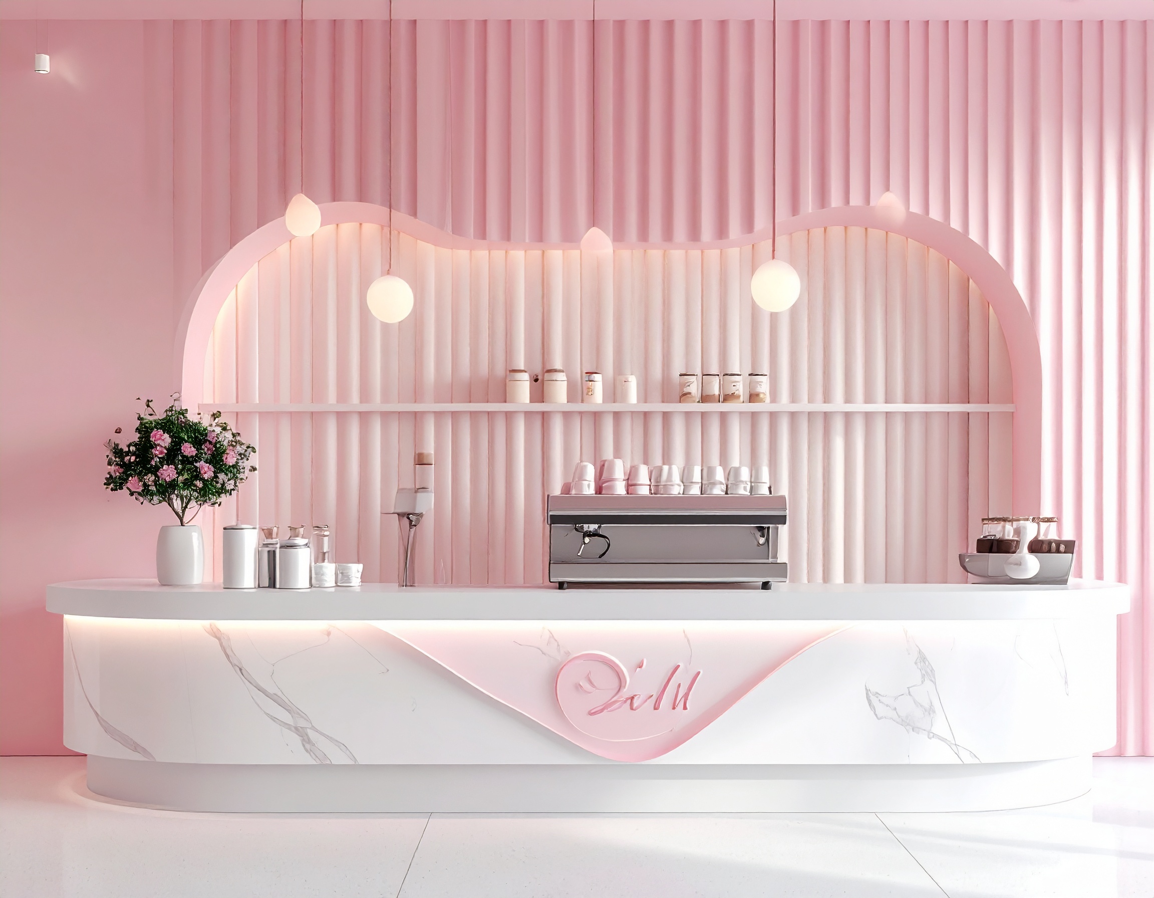 Quay Pha Che Tra Sua Dep 5 Quầy pha chế trà sữa đẹp 5