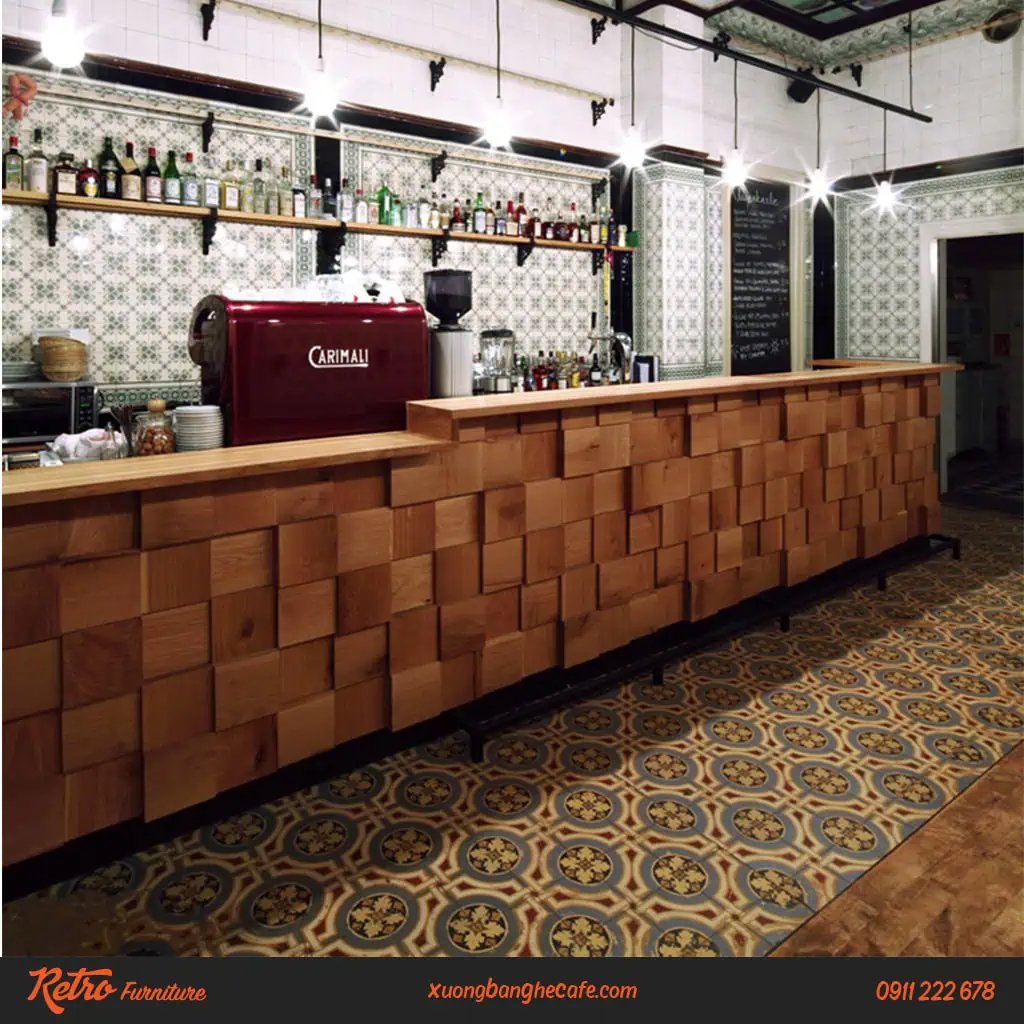 Quầy pha chế gỗ