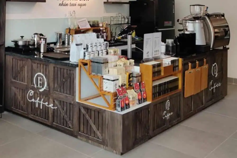 Mẫu quầy pha chế mặt đá cẩm thạch