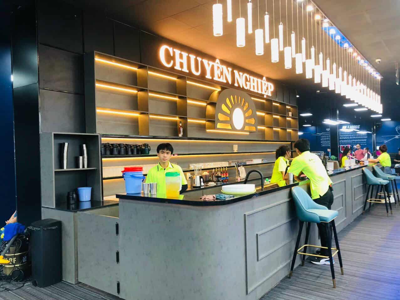 Thi Công Nội Thất Quán Bida 11 quầy quán bida đẹp