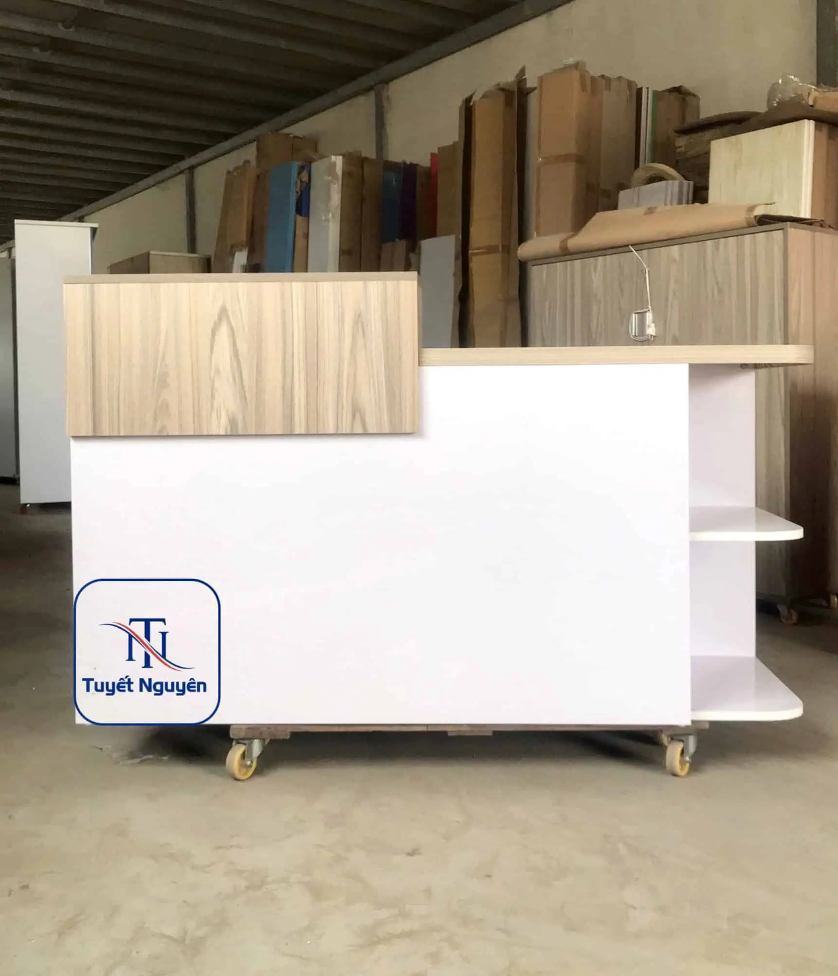 Quầy thu ngân tiện lợi cho việc thanh toán