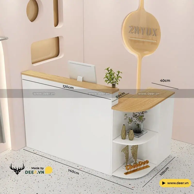 Quầy thu ngân bằng vật liệu công nghiệp