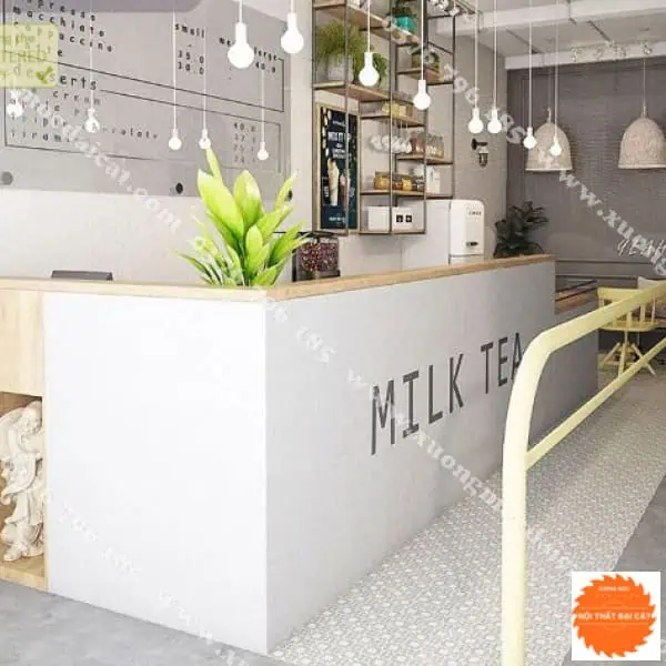 Quầy thu ngân gỗ