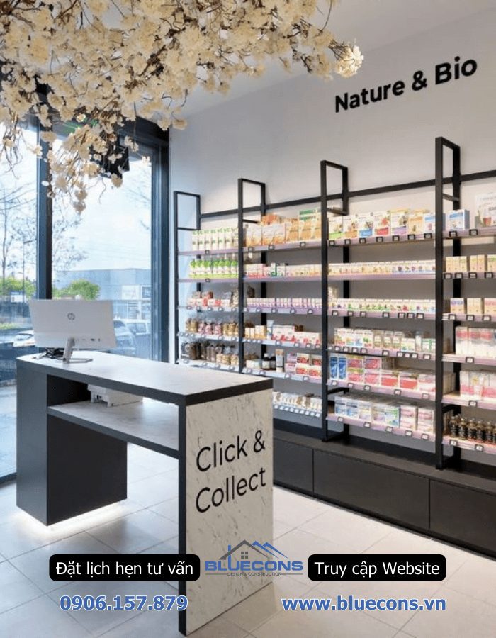 Thi công shop bánh kẹo thiết kế miễn phí