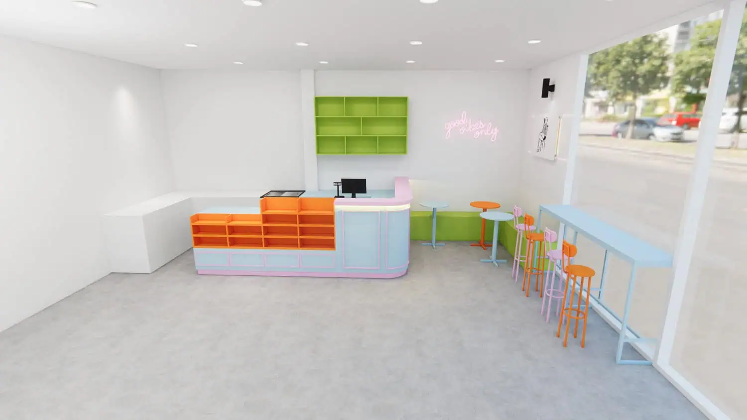 Quầy thu ngân siêu thị giá thành hợp lý uy tín TPHCM