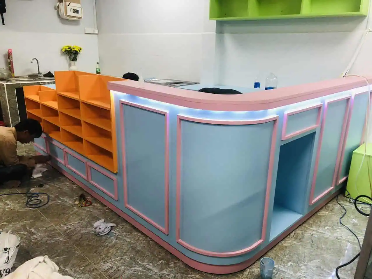 Quầy thu ngân siêu thị giá thành hợp lý uy tín TPHCM