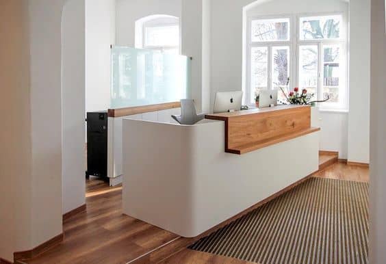 Thiết kế quầy thu ngân xuất khẩu cao cấp đẹp & sang trong