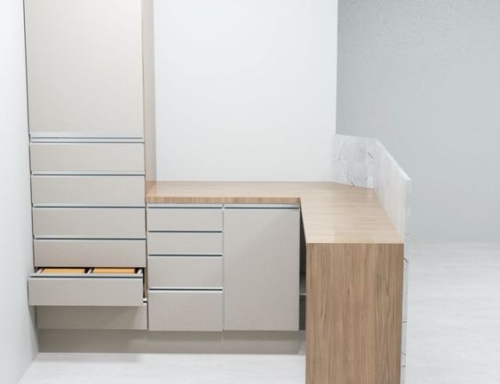 Đóng quầy thu ngân xuất khẩu cao cấp đẹp