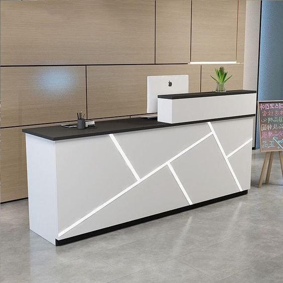 Quầy Thu Ngân Xuất Khẩu Mới Nhất 6 Tiêu Chí Sản Xuất Chất Lượng 2 Thiêt kế quầy thu ngân xuất khẩu mới nhất đẹp và hiện đại