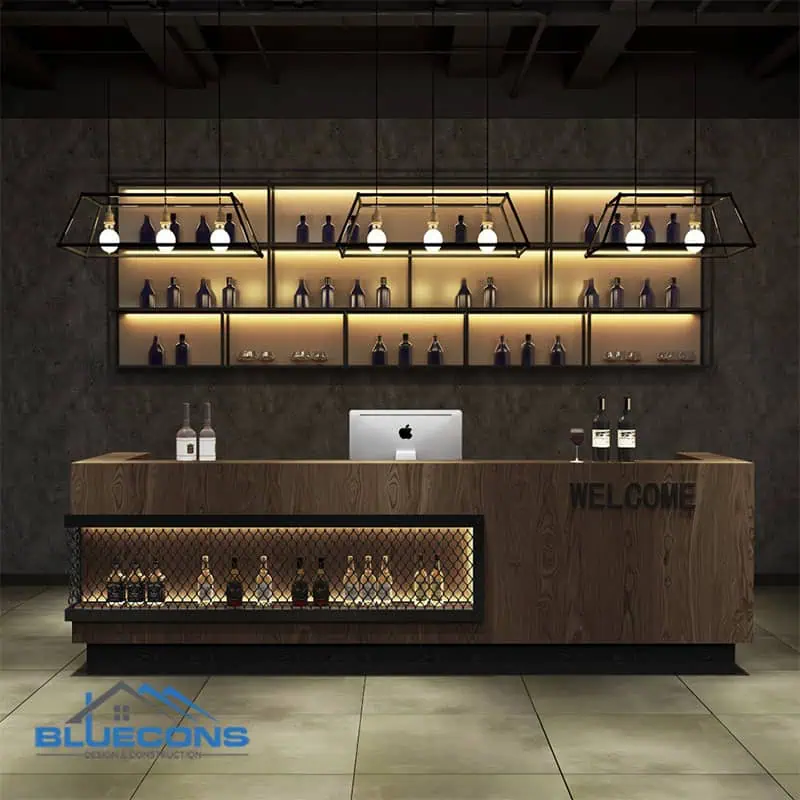 Quầy Cafe Đẹp Thiết Kế Mới Lạ QCF002 12 Quầy Cafe QCF002