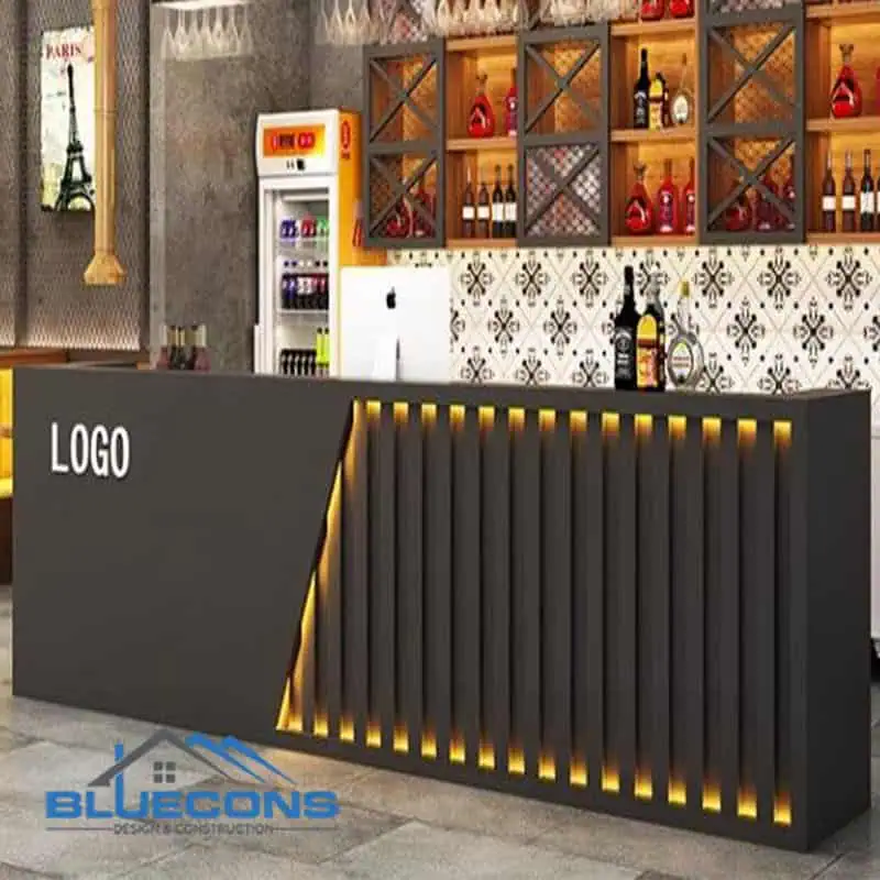 Quầy Cafe Gỗ MDF Giá Rẻ QCF007 8 Quầy cafe QCF007