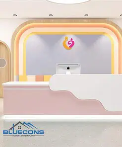 Quầy lễ tân đẹp QLT003