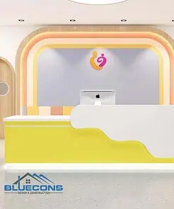 Quầy lễ tân đẹp QLT003