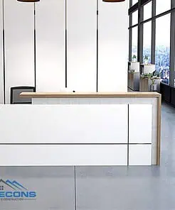 Quầy lễ tân đẹp QLT009