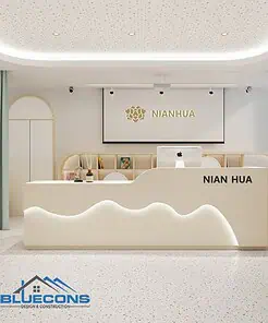 Quầy lễ tân hiện đại QLT014