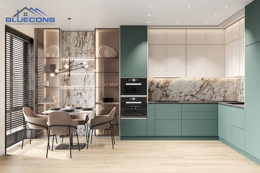 Quy trình đóng tủ bếp chuyên nghiệp tại Bluecons