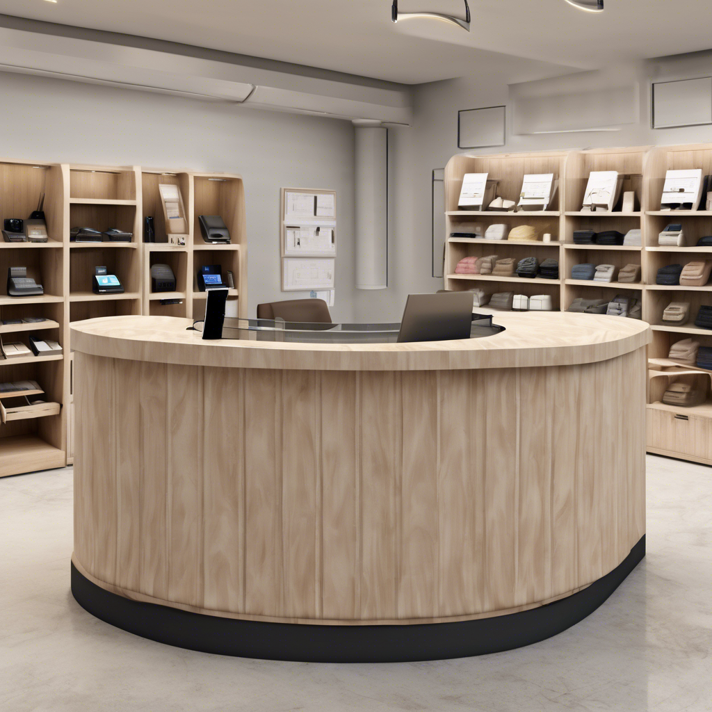 Quầy thu ngân shop quần áo