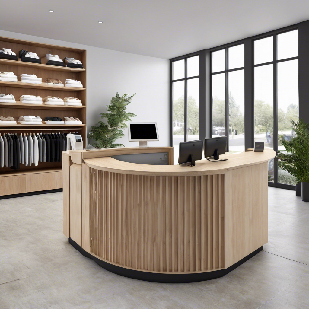 Quầy thu ngân shop quần áo
