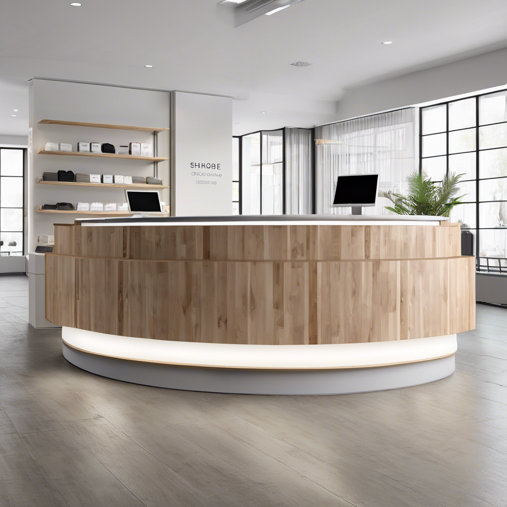 Quầy thu ngân shop quần áo
