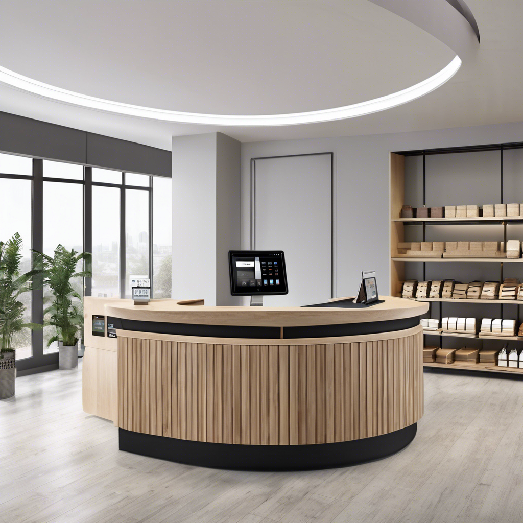 Quầy thu ngân shop quần áo