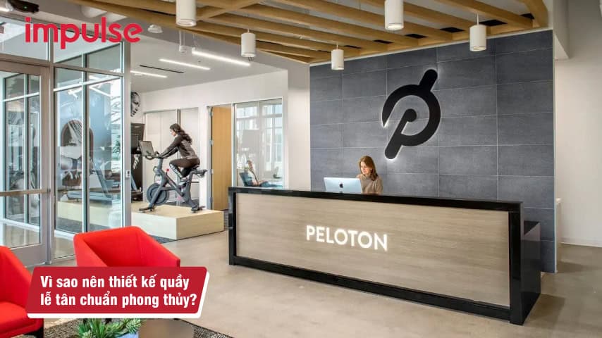 Mẫu thiết kế quầy lễ tân phong gym