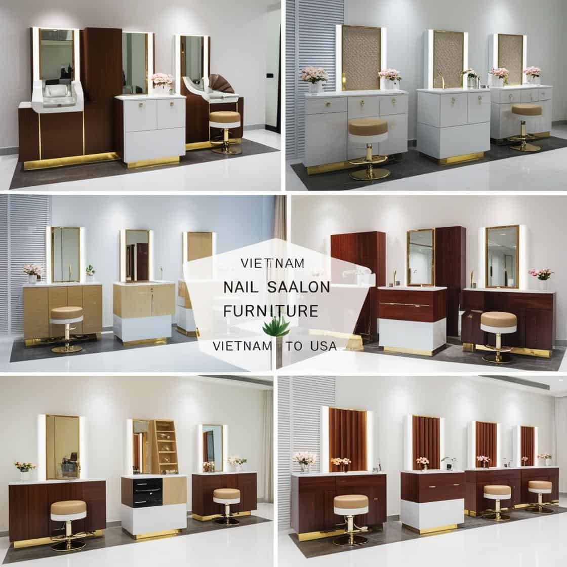 ship nội thất tiệm nail từ Việt Nam sang Mỹ_