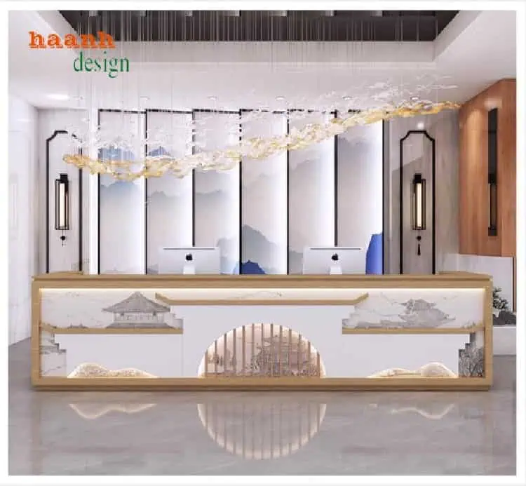 Quầy lễ tân khách sạn đẹp