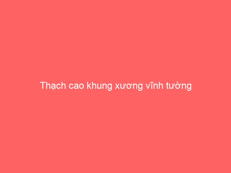 Thạch cao khung xương vĩnh tường