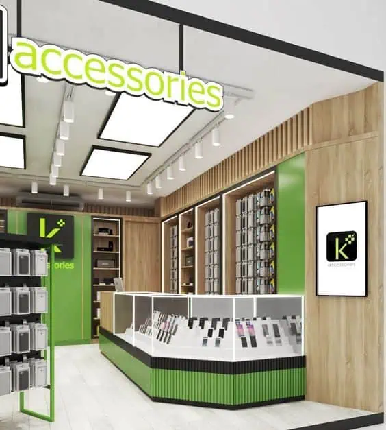 Mãu thi công cửa hàng điện thoại đẹp hiện nay