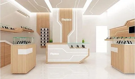 Mẫu thi công cửa hàng điện thoại sang trọng và hiện đại