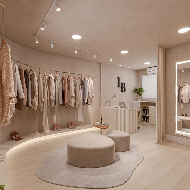 Thi công cửa hàng quần áo theo yêu cầu